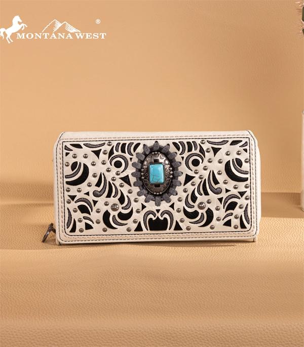 Montana West Turquoise Concho Wallet