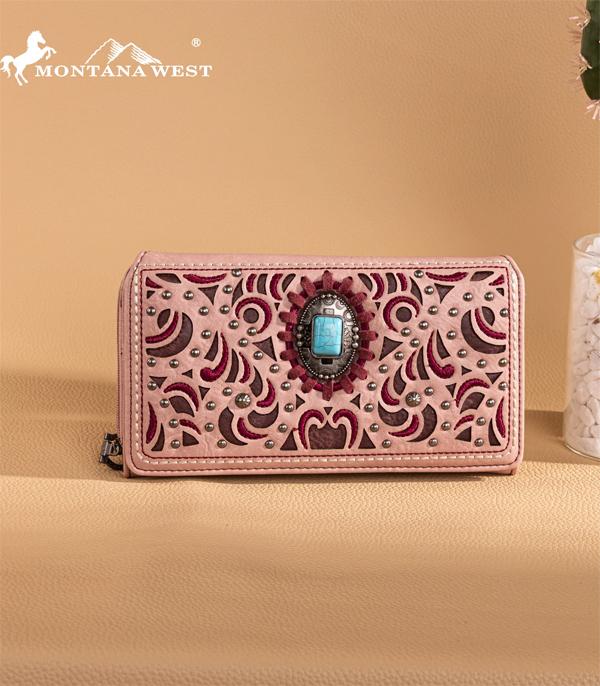 Montana West Turquoise Concho Wallet