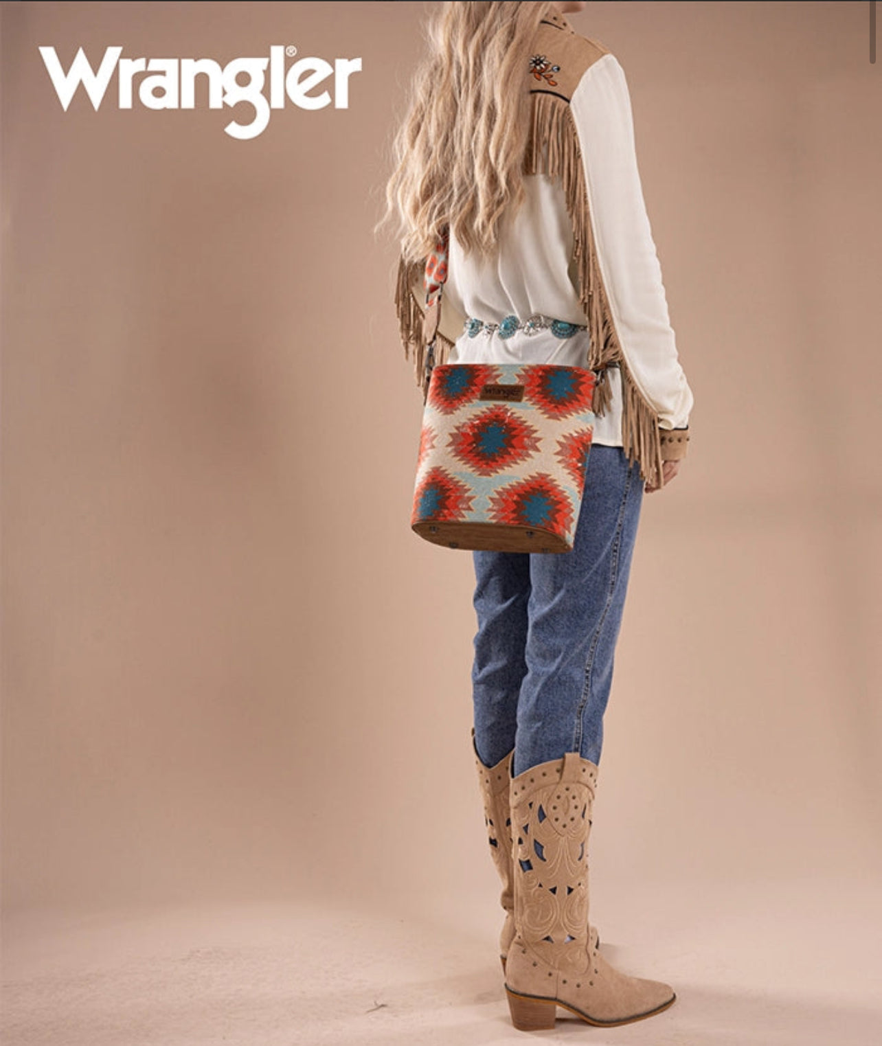 Wrangler Aztec Tote Purse Bag