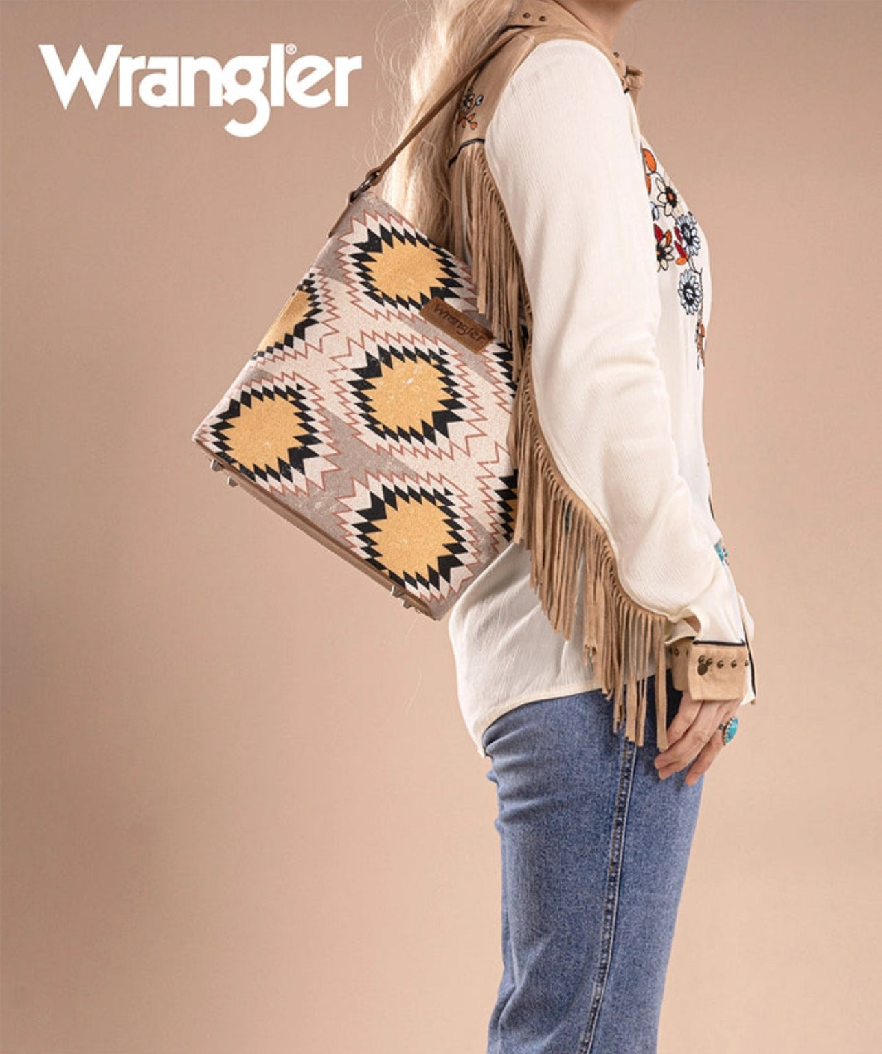 Wrangler Aztec Tote Purse Bag