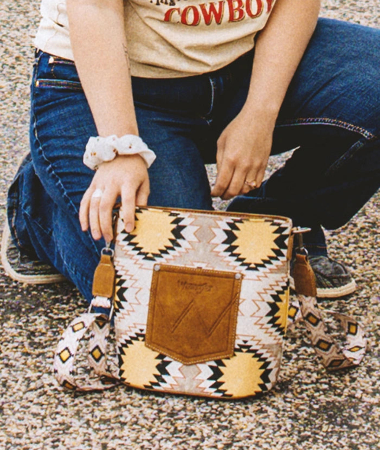 Wrangler Aztec Tote Purse Bag
