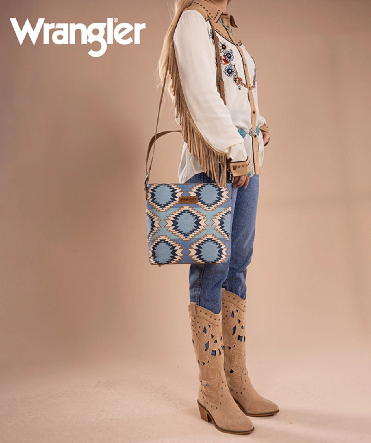 Wrangler Aztec Tote Purse Bag