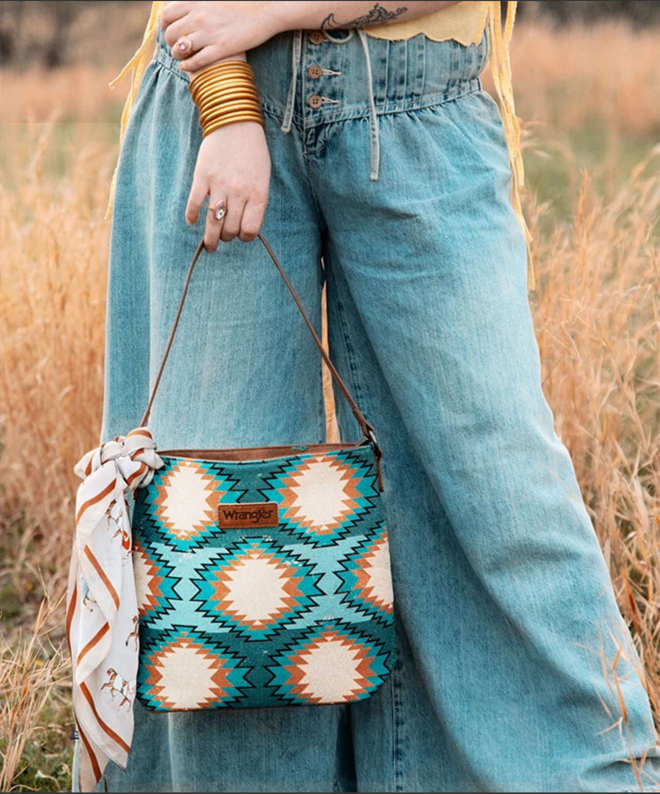 Wrangler Aztec Tote Purse Bag