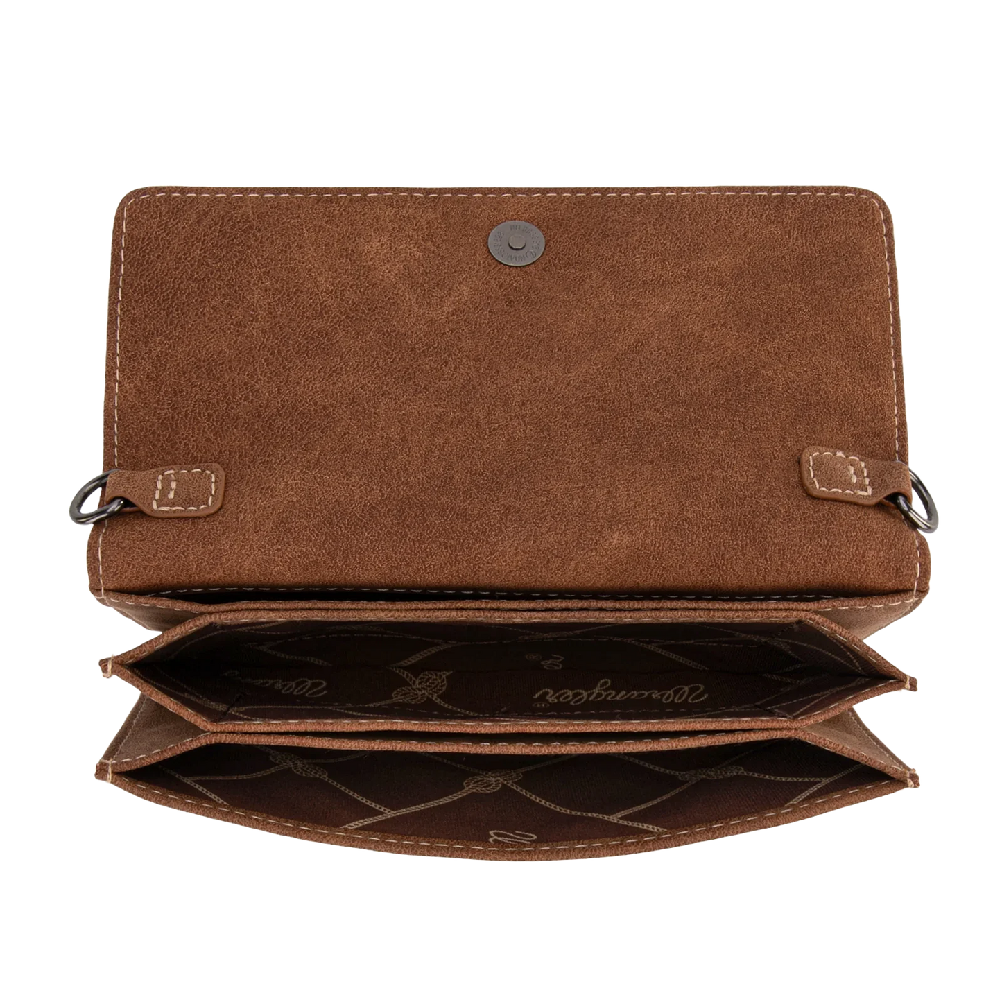 Wrangler Genuine Hair-On Cowhide Wallet/Crossbody